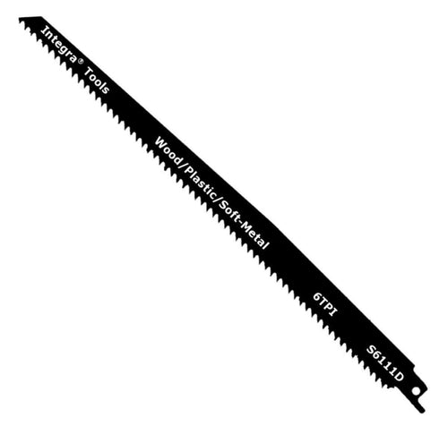 10pc Reciprocating Saw Blades 9x22 Wood Soft-Metal F80134