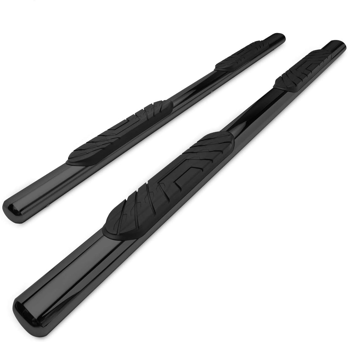 4 Oval Black Side Bars Step Rails Nerf Bars (2 PCS) K29771