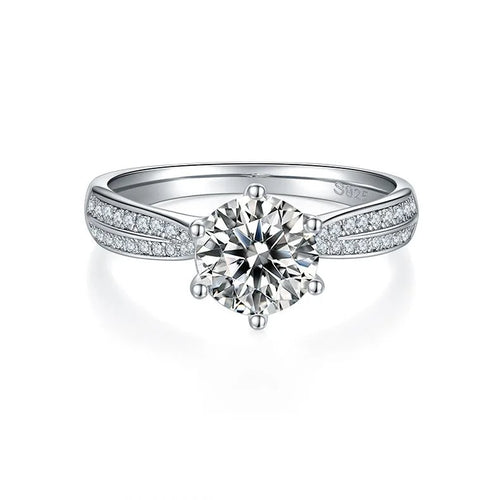 1.5 Carat Moissanite Double Halo Engagement Ring G611