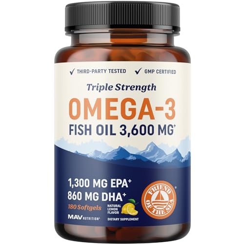 3600 mg Omega 3 Fish Oil Softgels (120 Ct) Z7068