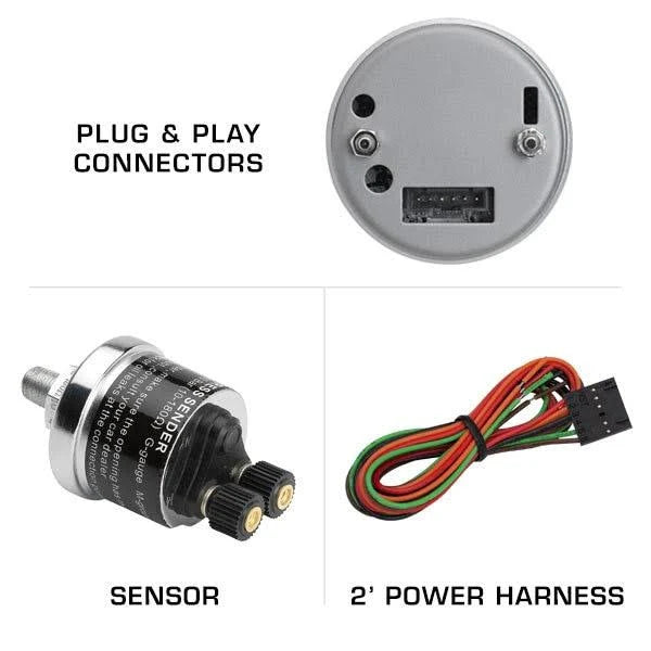 100 PSI Fuel Pressure Gauge Kit with Sensor E521