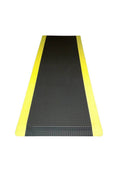 Anti-Fatigue Mat Black with Yellow Borders 4 ft. x 13 ft. x 0.63 in. L4783