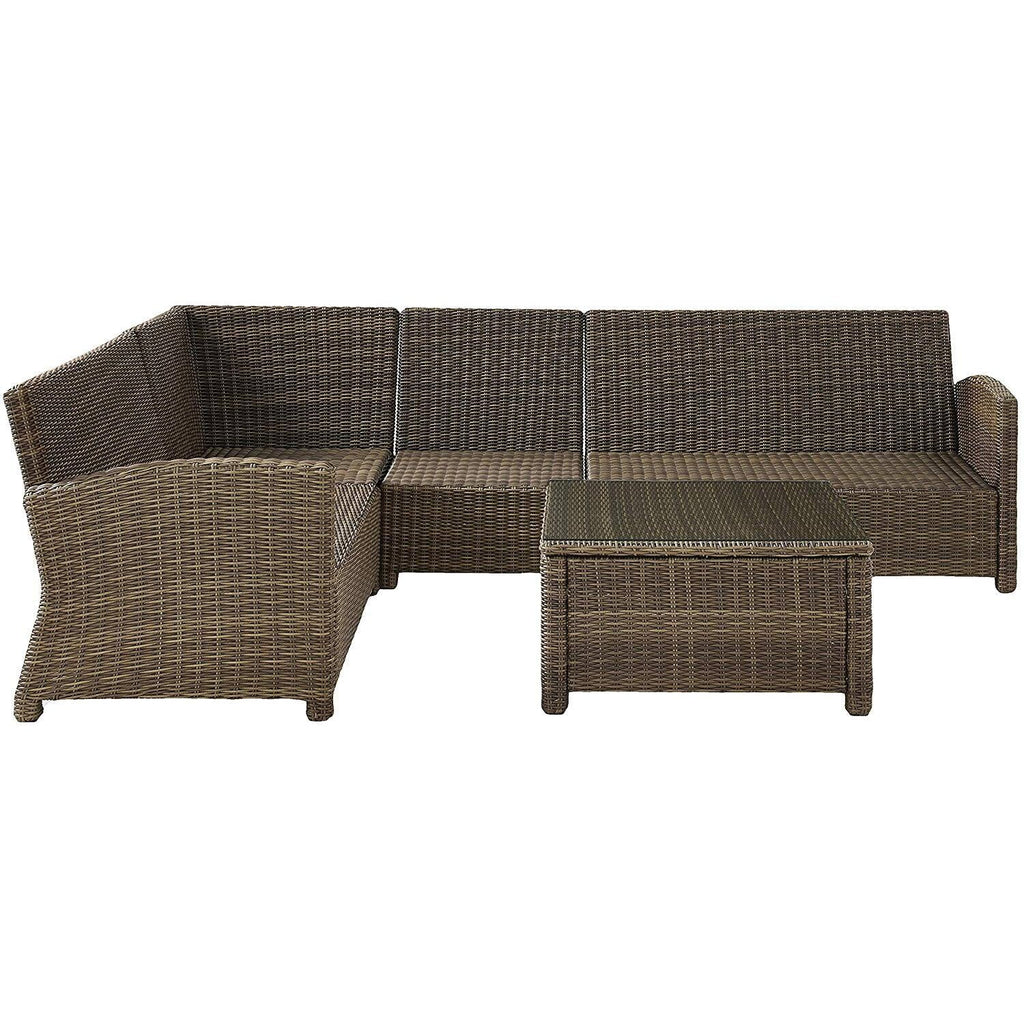 5Pc Outdoor Wicker Sectional Set J738544