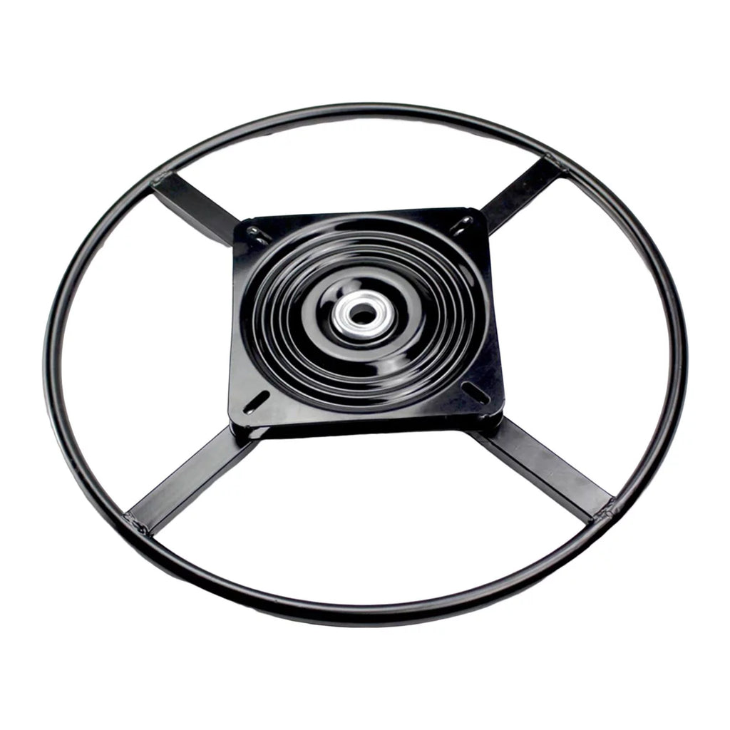60cm Round Recliner Sofa Chair Base Bracket 360 Degree Rotate Black T3656