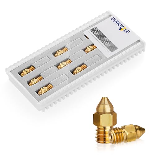 3D Printer Brass Nozzles Kit 0.4mm 0.6mm 0.8mm Pack of 8 K67370