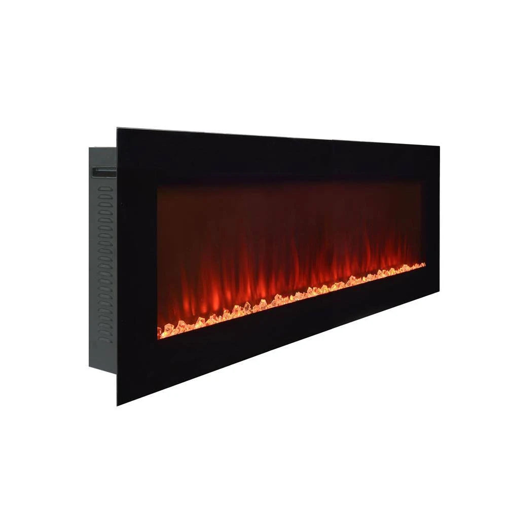 Black Wall-Mount Electric Fireplace I199283