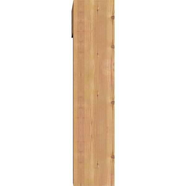 7 1/2x22W x 22x22D x 34x22H Smooth Bracket with Offset Brace, Western Red Cedar V1109