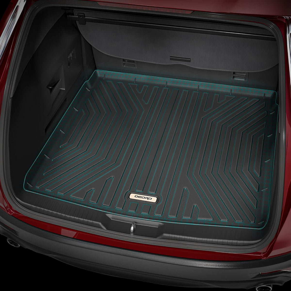 Black Custom Fit Cargo Trunk Liner Floor Mat U8257