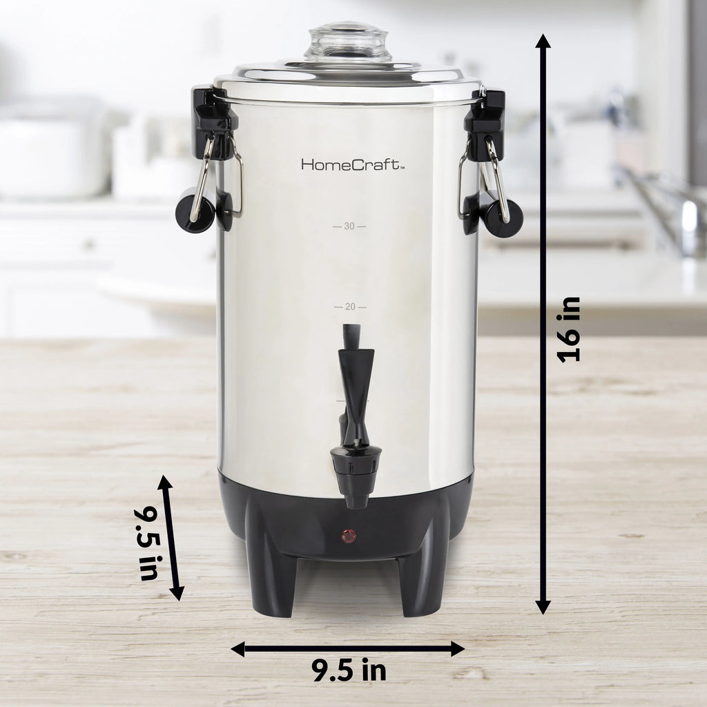 1000-Watt 30-Cup Stainless Steel Coffee Urn U260388