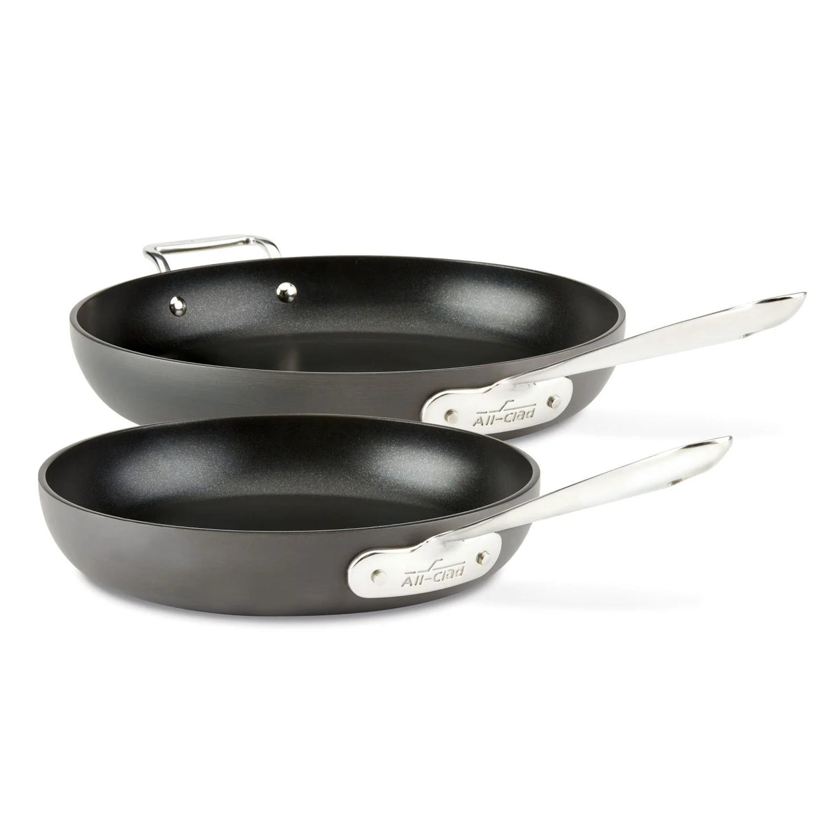 2 Piece Nonstick Hard Anodized Fry Pan Set, 10 & 12 inch E359562