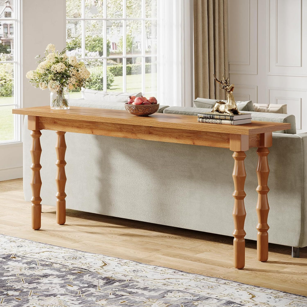 70.9-Inch Extra Long Console Table with Solid Wood Legs S17988