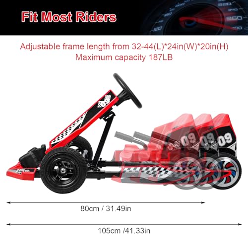 Red Electric Go Kart with 350w Motor N12692