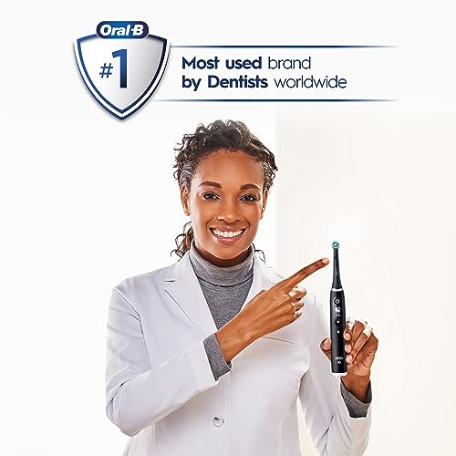 Grey Opal Rechargeable Electric Toothbrush with Pressure Sensor, 5 Cleaning Settings, Travel Case K489592