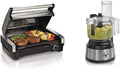 Stainless Steel Electric Indoor Searing Grill, 118 sq. in. Surface Serves 6, Stainless Steel Food Processor & Vegetable Chopper, 10 Cups K8554