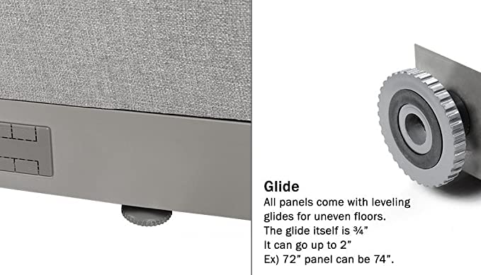 Office Partition Single Panel 48"w x 60"h Z70733