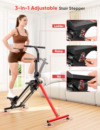 Adjustable Stair Stepper with 3 Workout Modes and Oversized Pedal Z11179