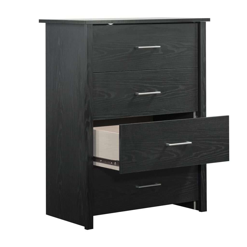 4 Drawer Walnut Finish Dresser D686