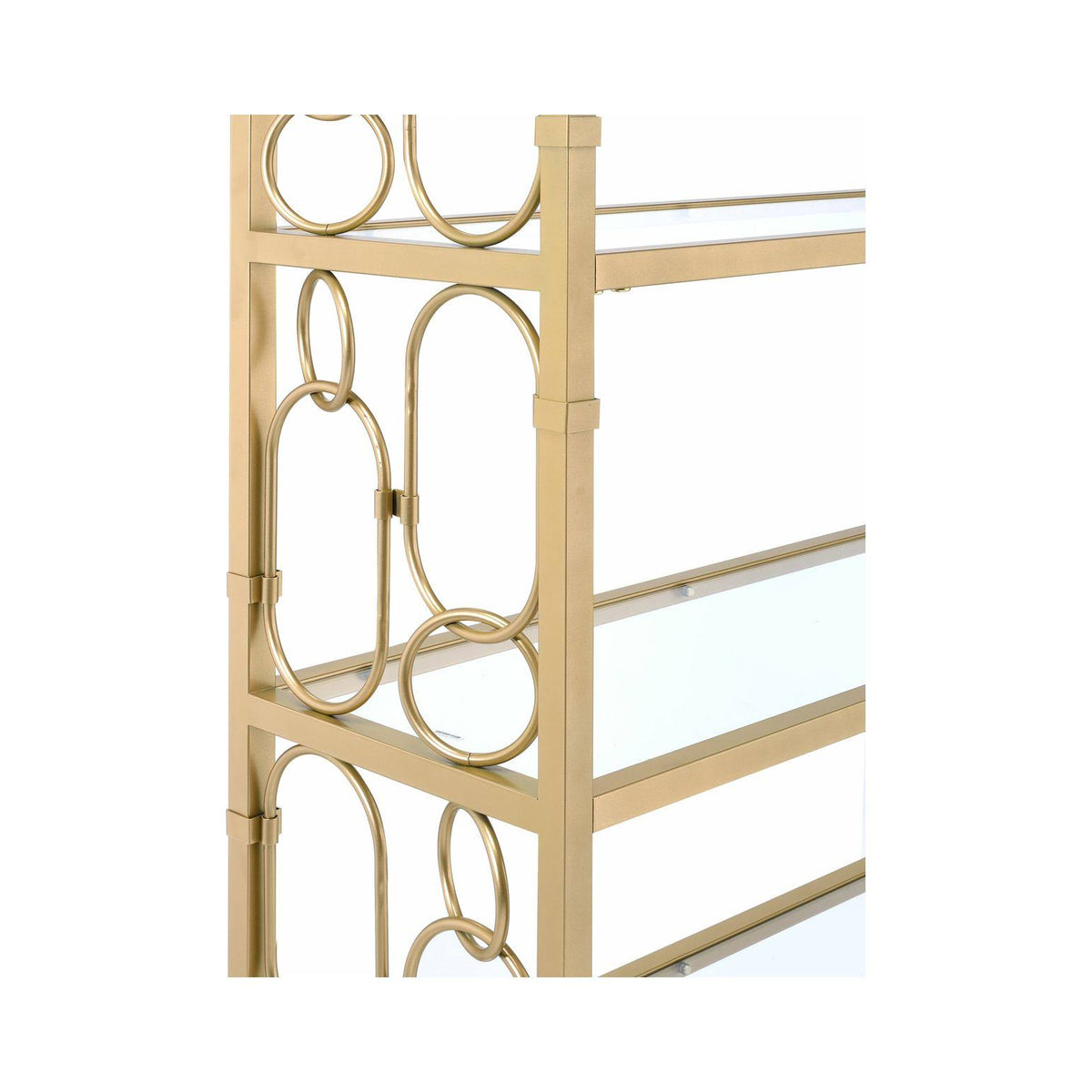 Clear Glass & Gold Bookshelf U166167