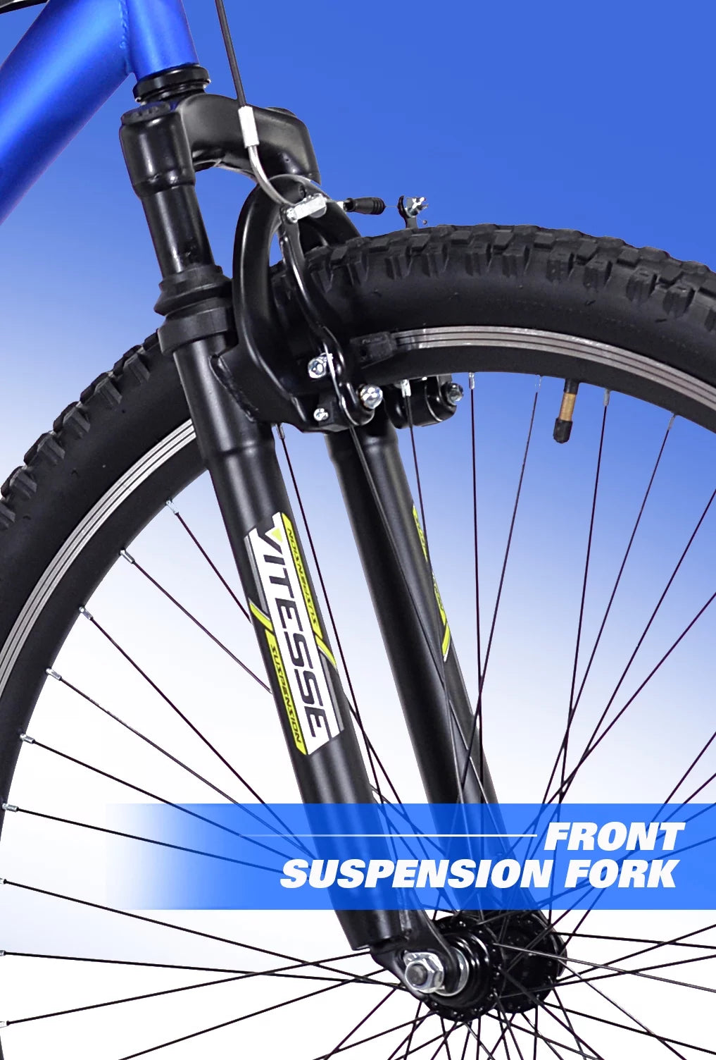 Blue Dual Suspension Mountain Bike W5140