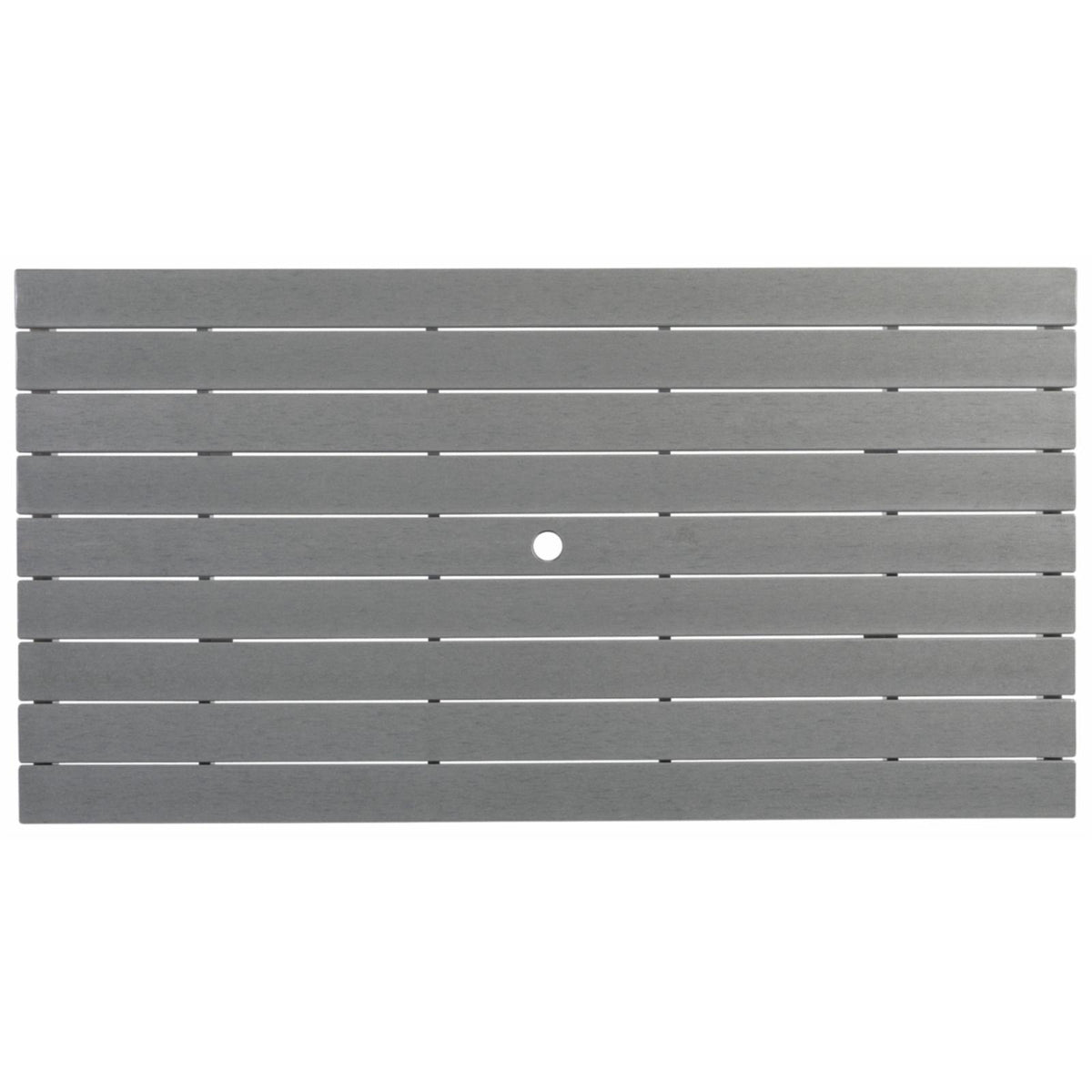 Gray and White Outdoor Plastic Dining Table W324