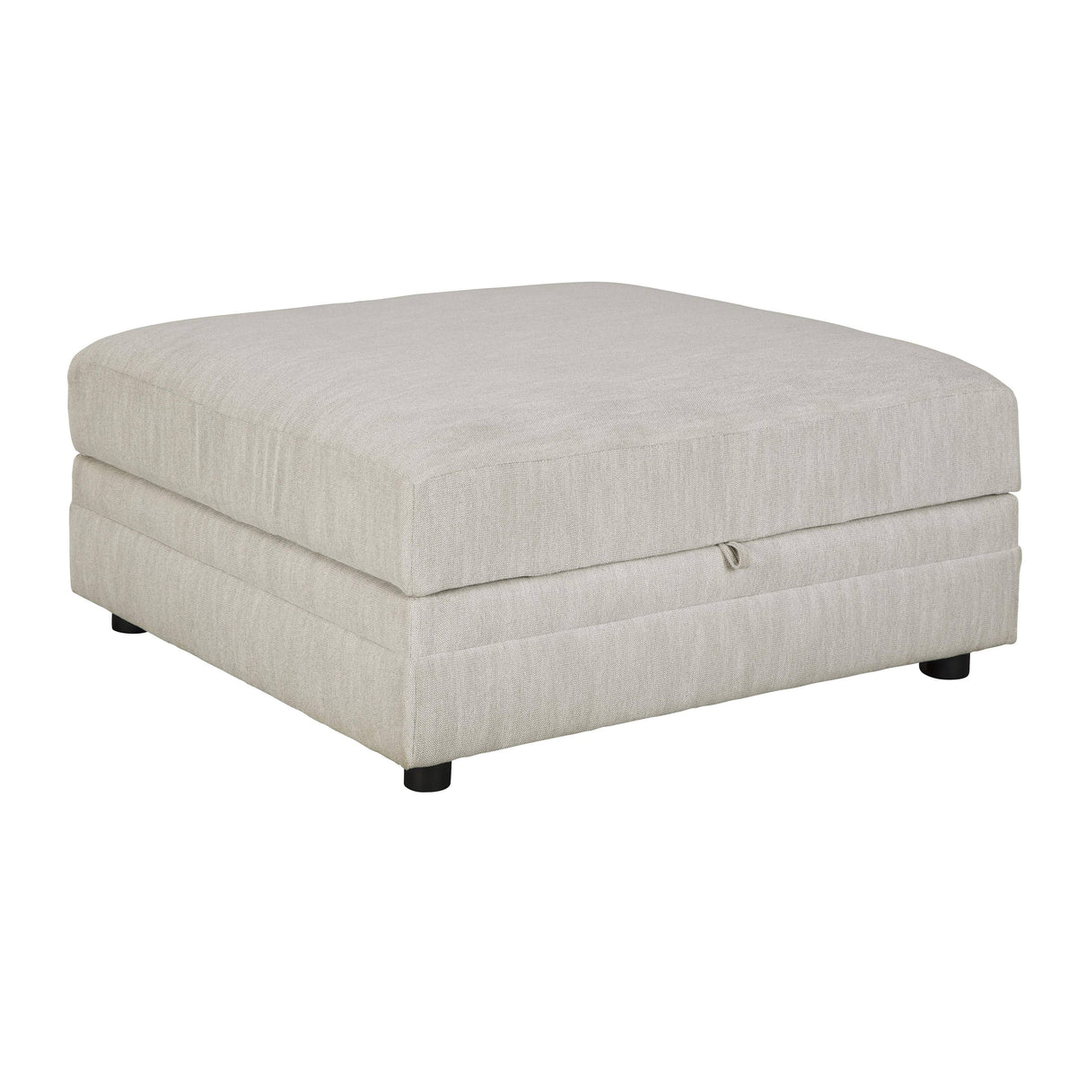 White Wooden Ottoman with Hidden Storage V86515