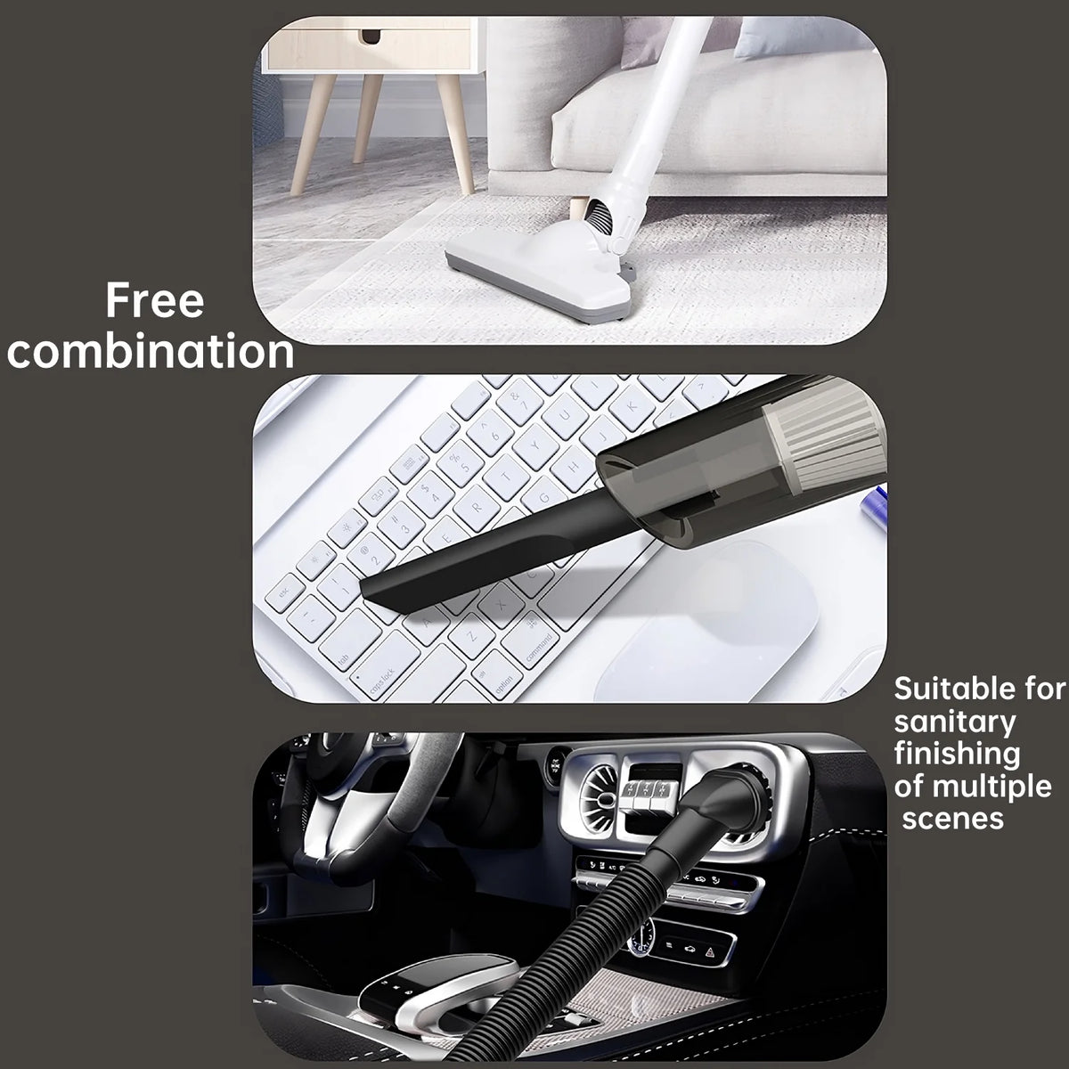 Cordless Handheld Car Vacuum Cleaner 12000PA Wet Dry L818