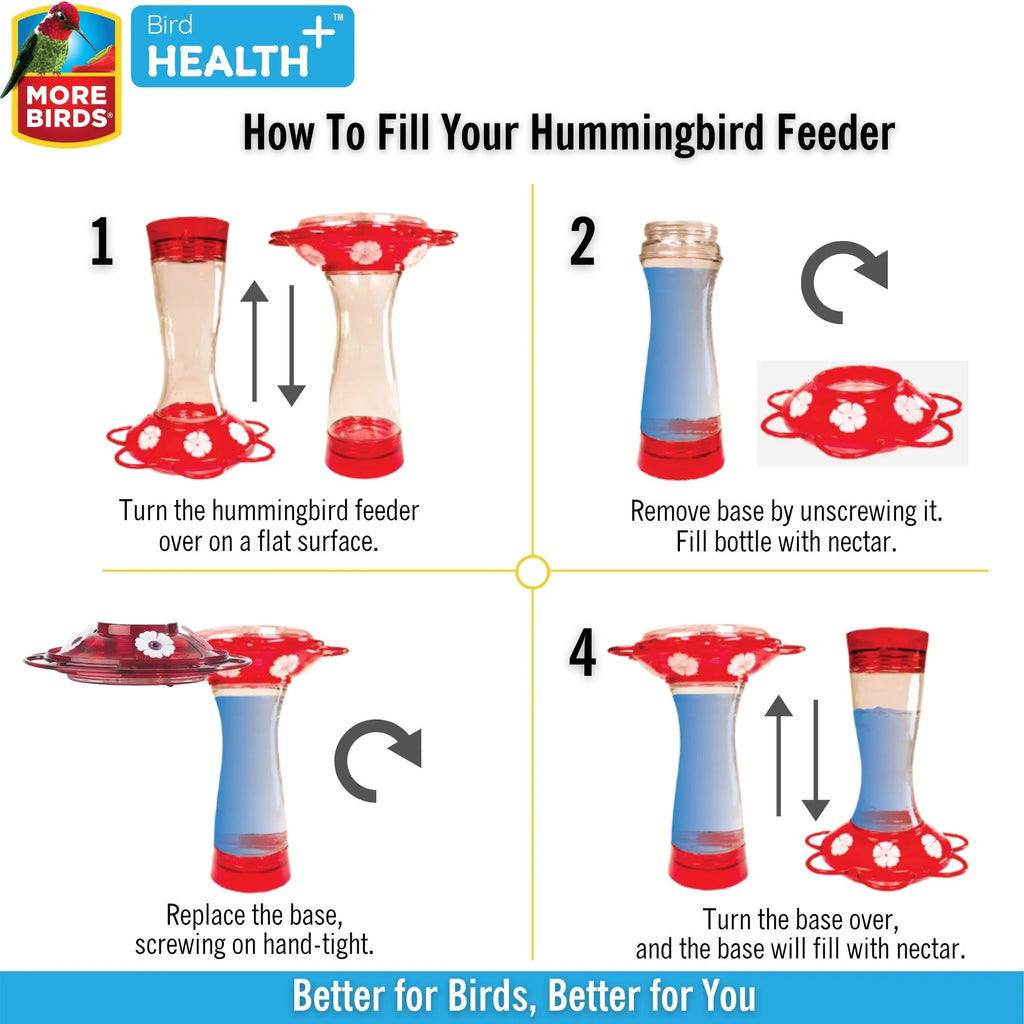 Hummingbird Feeder Glass Bottle 40-oz C938092