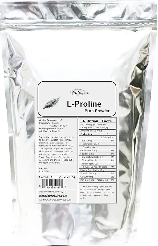 L-Proline Powder 1000 Grams U239