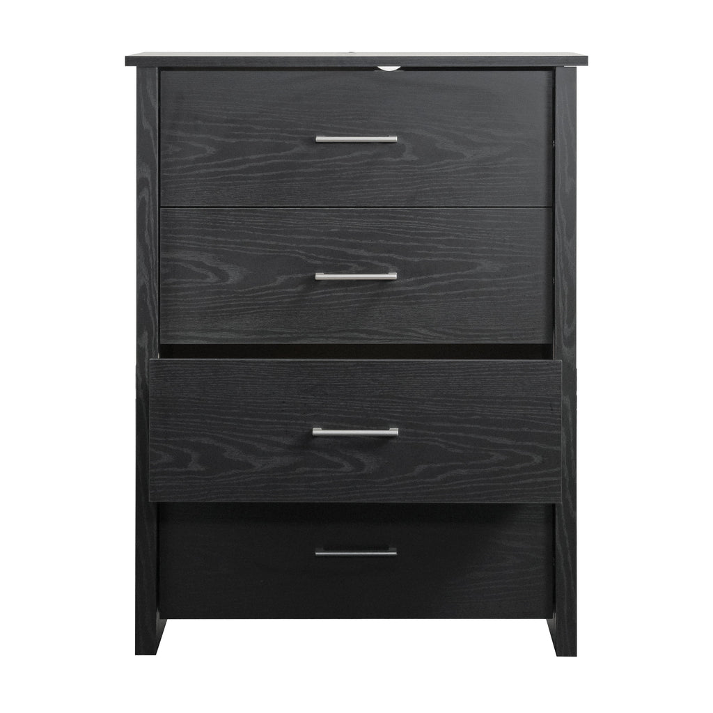 4 Drawer Walnut Finish Dresser D686