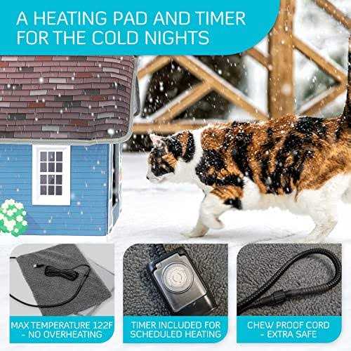 Heated Cat Houses for Outdoor Cats Z8180