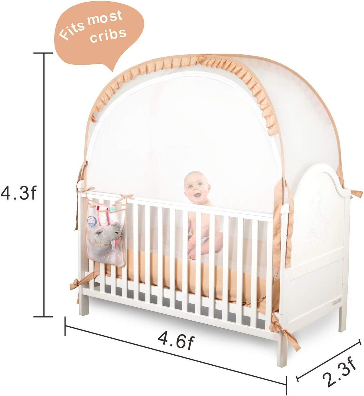 Baby Crib Pop up Tent Mesh Cover Net H461437