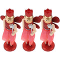 3 Pcs Nutcracker Angel Doll Christmas Tree Ornaments W469416