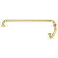 Satin Brass 18x22 Towel Bar with 6x22 Pull Handle Combination Set Shower Door Hardware L7503