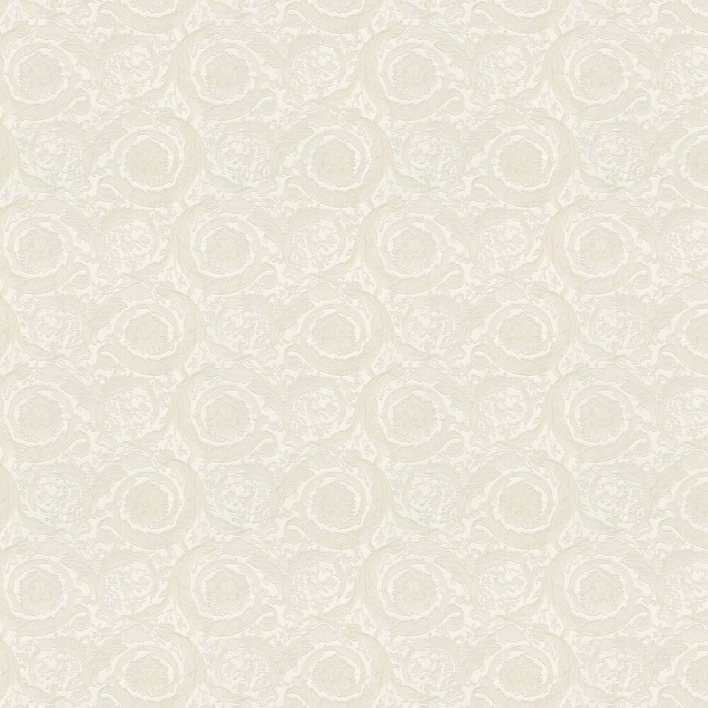 Swirling Florals Flowers Cream Wallpaper E5567