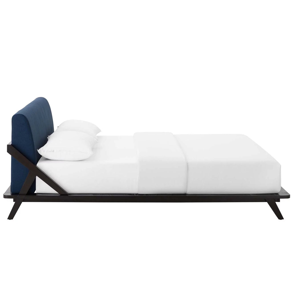 Queen Size Wood Fabric Platform Bed Frame B86550