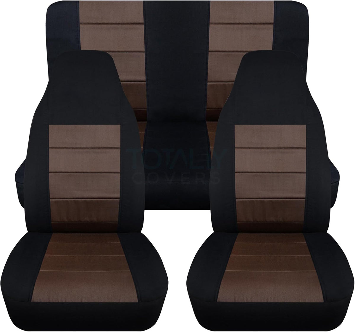 Black & Yellow Full Set Seat Covers for Jeep Wrangler TJ O50273