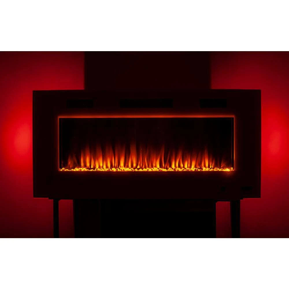 Black Wall-Mount Electric Fireplace I199283
