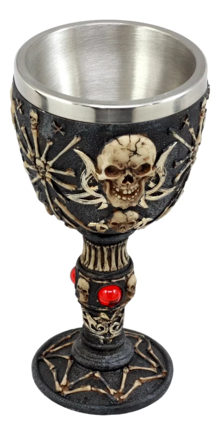 Skull Wine Goblet 6oz T24095