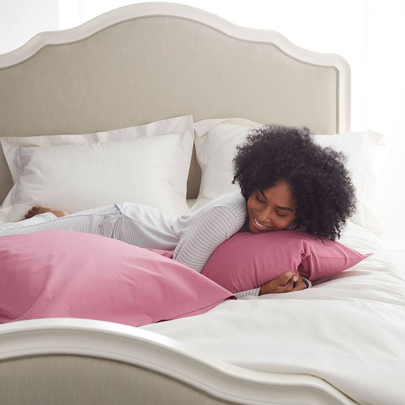 Butterscotch Cotton Percale King Fitted Sheet J744