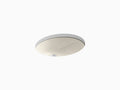 Almond Oval Undermount Bathroom Sink with Overflow J1653