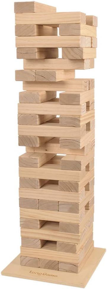 Jumbo Wood Stacking Lawn Yard Game with Carry Bag H3697