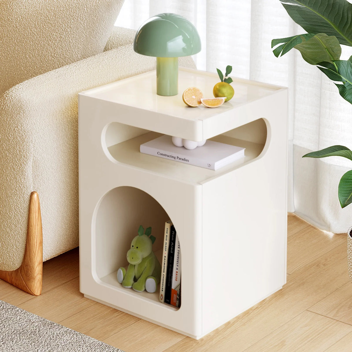Modern Side Table with Storage Shelf T7899
