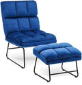 Dark Grey Velvet 2-Seater Armless Loveseat Sofa J853363