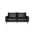 Faux Leather Square Arm Sofa D6919