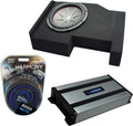 Compatible with GMC Sierra Crew Cab Kicker Bundle CompR CWR10 Single 10 Sub Box Harmony HA-A800.1 G49509