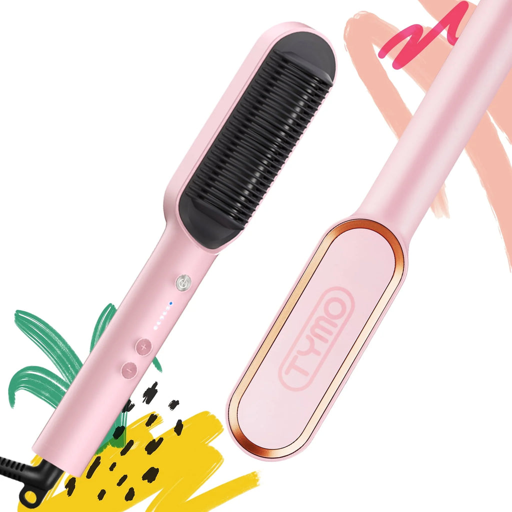 Pink Hair Straightener Brush H76680