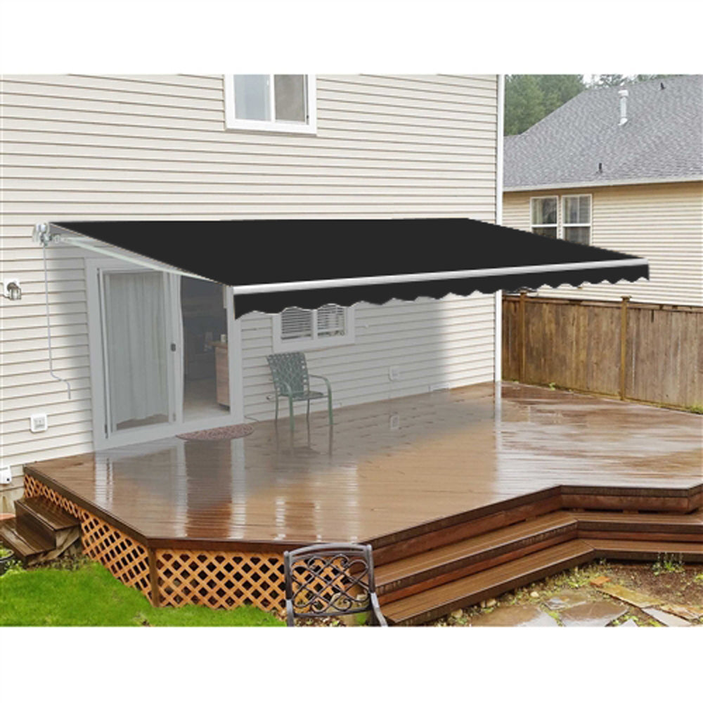 Black Retractable Patio Awning J798