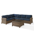 5Pc Outdoor Wicker Sectional Set J738544