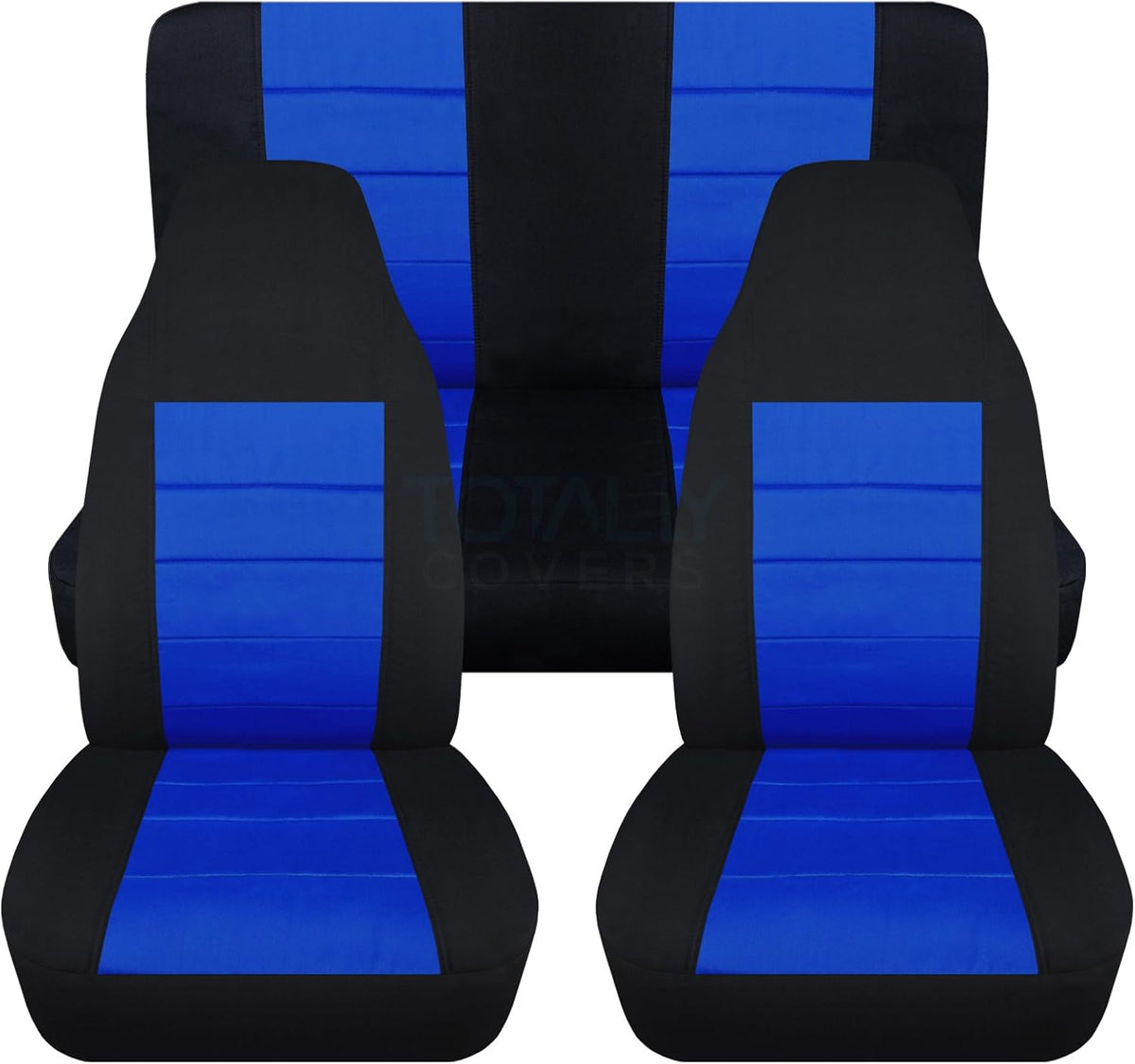 Black & Yellow Full Set Seat Covers for Jeep Wrangler TJ O50273