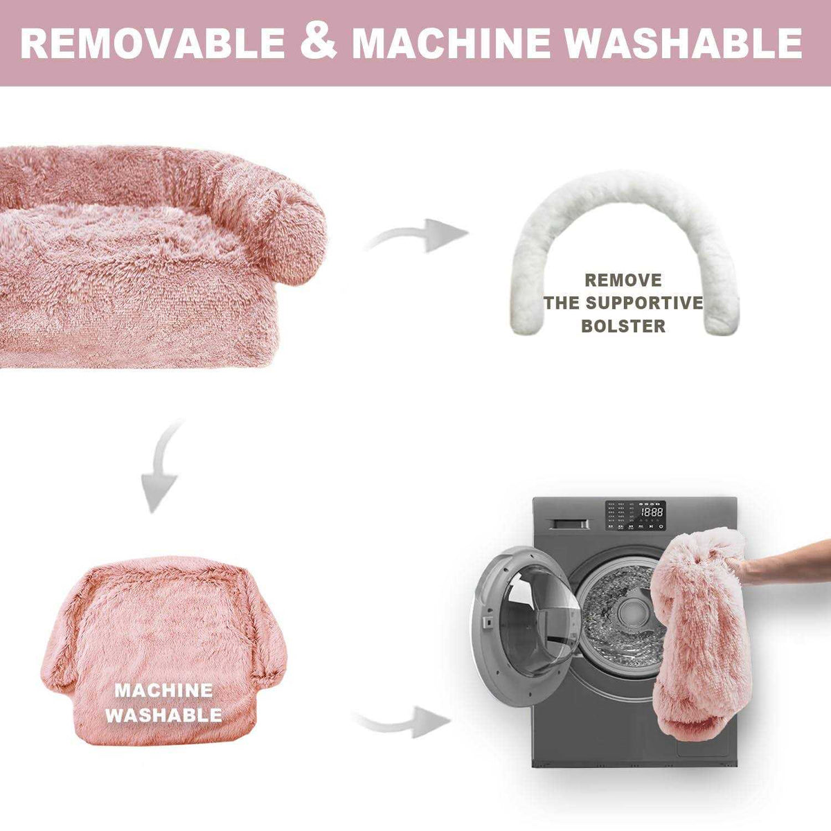 Washable Removable Dog Bed Mat E460